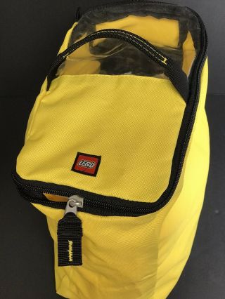 Lego Brand Canvas Tote Bag Yellow Handles,  Carry All Lego Storage