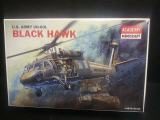 Us Army Uh - 60l Blackhawk 1/48th Scale.  Parts In Bag