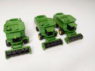 3 Tomica No.  28 John Deere Combine Harvesters 9670 Sts Miniature N Scale