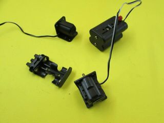 Meccano - 2 Of 3 - 6 Volt Dc Motors With Reversible Battery Boxes.