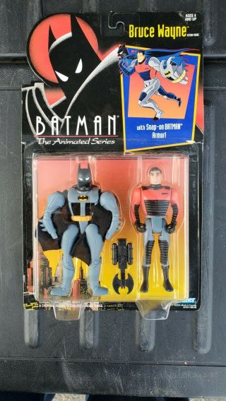 Vintage 1992 Batman The Animated Series Bruce Wayne W/ Batman Armor