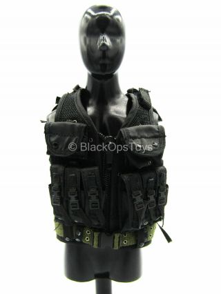 1/6 Scale Toy Seal Team 5 Vbss Team Leader - Black Combat Vest