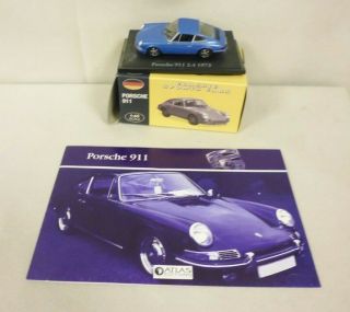 Atlas Editions Classic Sports Cars 1:43 Scale - Porsche 911 - Blue (tr)