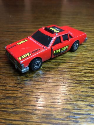 1983 Mattel Hot Wheels Crack Ups Fire Smasher Chief Fire Dept Car Vtg.  Smi