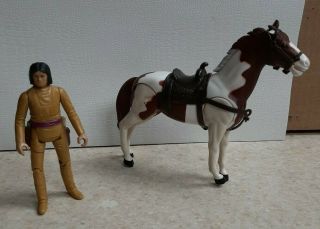 Vintage 1982 Gabriel Legend Of The Lone Ranger Tonto & Scout Action Figures