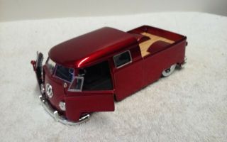 Jada 1963 Vw Volkswagen Bus Pickup Truck Diecast Collector Toy