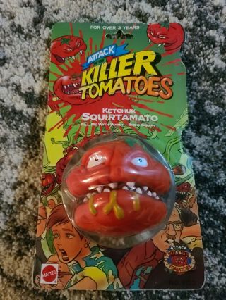 Rare Attack Of The Killer Tomatoes Action Figure Squirtamato