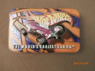 Hot Wheels T - Bucket Lunch Box & H W 2 Deck of Playing Cards in Collectible Tin 3