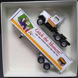 Kodak Catch The Moment Promotional Die - Cast Tractor Trailor By Winross