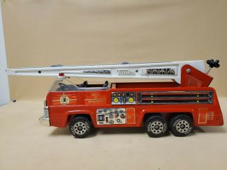 Vintage Tonka Fire Truck W/ Aerial Ladder City Of Blazedale Areial Unit 2