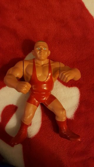 Vintage Wwf Wwe Action Figure Hasbro Hand Painted Bob Backlund Private Listing