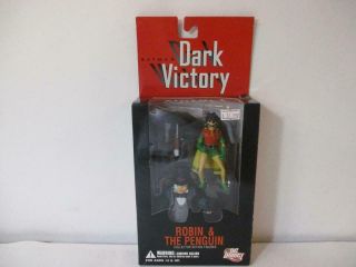 Dc Direct Batman Dark Victory Robin & The Penguin Action Figures