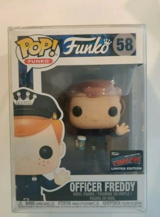 Funko Pop 58 Officer Freddy Funko 2019 Nycc Exclusive Limited Edition