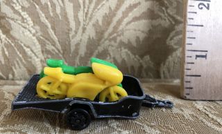 Vintage Majorette Trailer With Motorcycles 21780