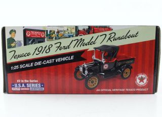 1918 Ford Model T Runabout Texaco Ertl 1:25 Cp7320 Limited Edition