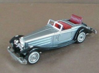 Matchbox Models Of Yesteryear Y - 20 1937 Mercedes - Benz 540k Silver On Black