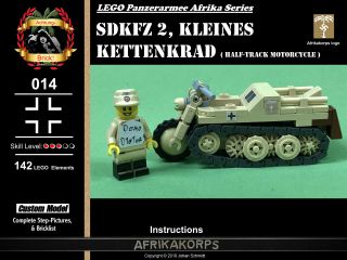 Lego Afrikakorps - Kettenkrad - Instructions Download