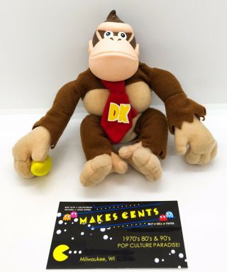 1999 Donkey Kong Bean Bag Plush Vintage Nintendo Toy Site 5 Inch Beanie N64