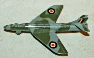 Beauty 1954 Dinky Toys 736 Hawker Hunter Fighter Jet Camo Airplane Diecast Metal