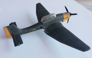 Dinky Toys Wwii German Bomber Airplane,  Junkers Ju 87 B,  With Bomb Meccano