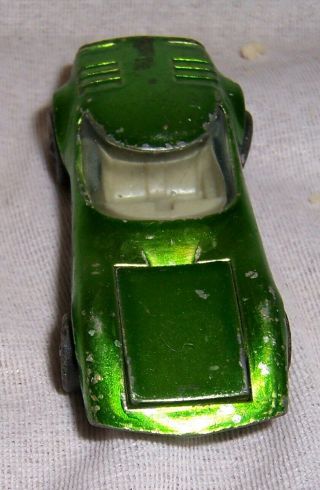 Vintage 1968 Red Line Mattel Hot Wheels Torero Green Car 2