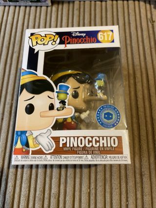 Funko Pop Pinocchio With Jiminy Cricket Vinyl Figure Pop In A Box Exclusive