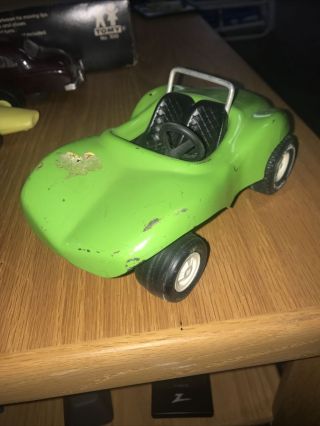 Vintage Tonka Lime Green Dune Buggy Toy Car Pressed Steel Usa
