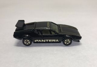 Tomy Tomica Pocket Car F55 De Tomaso Pantera Gts Black Made In Japan