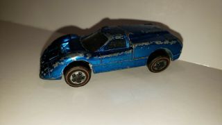 1968 Hot Wheels Red Line,  Custom Ford J Blue,  Usa,  Chipped,  Restore?
