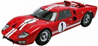 Diecast Model Car - Shelby Collectibles - 1/18 1966 Ford Gt - 40 Mk 2 Red 1