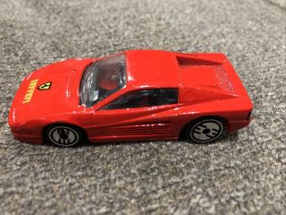 Rare Vintage 1986 Mattel Hot Wheels Red Ferrari Testarossa / Loose / 51