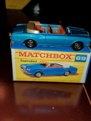 Lesney Matchbox Superfast 69 Rolls Royce Silver Shadow N -
