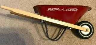 Radio Flyer Model 4 Little Red Steel Wheelbarrow - Hardwood Handles - Kid 