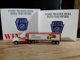 Winross Truck And Cargo Trailer Ford Trucks Roll Into The Fifties 1:64
