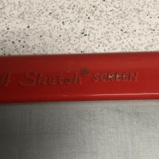 Vintage Early 1960 ' s 505 Red Magic ETCH A SKETCH Ohio Art Toy 3