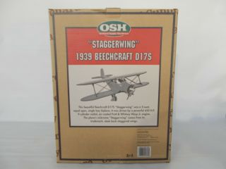 Osh Orchard Supply Hardware Ertl " Staggerwing " 1939 Beechcraft D17s Airplane