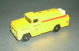 1/64 Scale 1960 Ford Boston Fire Dept.  Water Tanker Truck - Corgi Cs90099