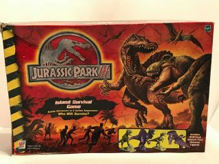Jurassic Park Iii 3 Island Survival Board Game 2001 Complete 100