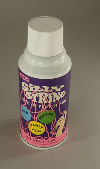 1976 Wham - O Silly String Full In 5 3/4 " Tall Can