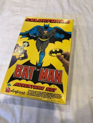 Vintage Batman Colorfoms Play Set 1980 