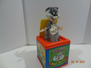 Vintage 1978 Mattel Warner Bros Bugs Bunny In The Music Box Toy Jack In The Box