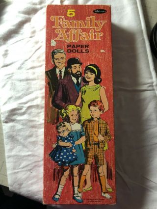 Vintage 1968 Whitman 5 Family Affair Paper Dolls