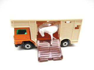 Matchbox Superfast 40 Horse Box With Horses On Sprue Inside Box