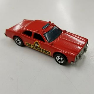 Vintage 1977 Hot Wheels Fire Chief 5 Red Car Great Shape