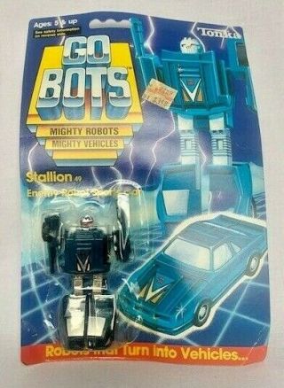 1985 Vintage Tonka Gobots Stallion Enemy Robot Sports Car Nisp