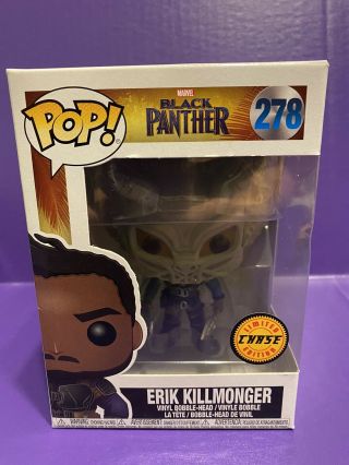 Masked Erik Killmonger Limited Edition Chase Black Panther 278 Funko Pop Marvel