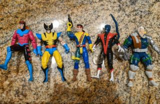Vintage X - Men Action Figure Set Wolverine Forge Nightcrawler Cable