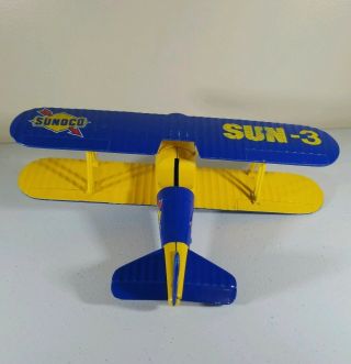 Sunoco Limited Edition Sun - 3 Bi - Wing Metal Airplane - Liberty Classics