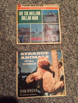 The Six Million Dollar Man And Strange Animals Of The World View - Master Packets