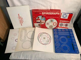 Vintage 1967 Kenner Spirograph 401 Set Kit Complete Minus Pens Good Box Look